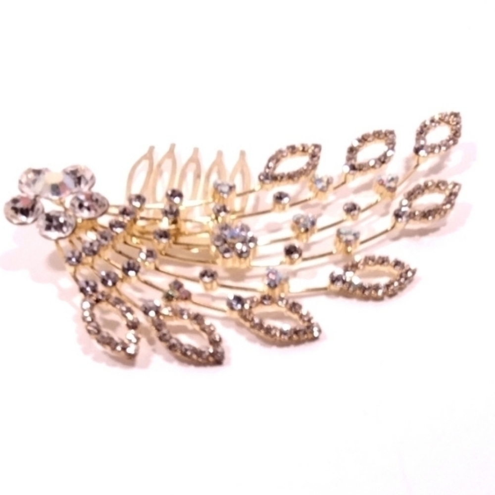 Crystal Hair Comb NWOT